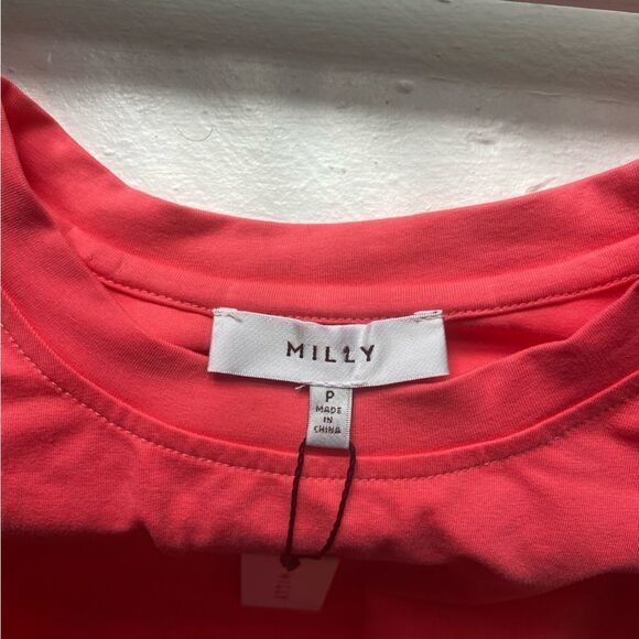 NWT MILLY
Monica pink Jersey Puff-Sleeve T-Shirt - Watermelon - Picture 4 of 7